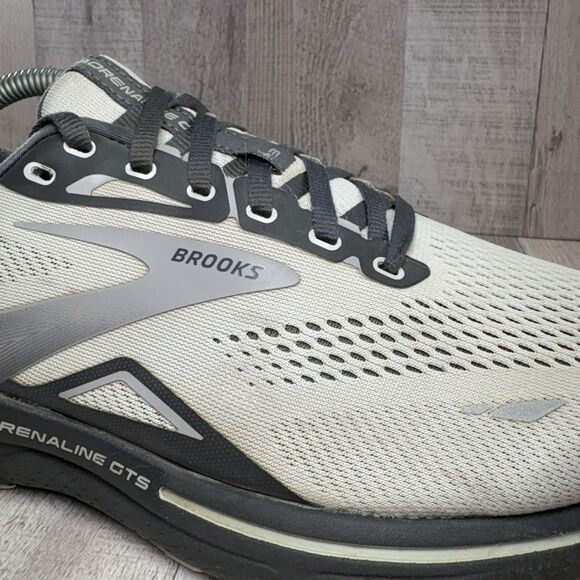 Brooks Adrenaline GTS 23 Mens 10 Extra Wide Running Shoes Athletic Sneakers Gray - Picture 14 of 16
